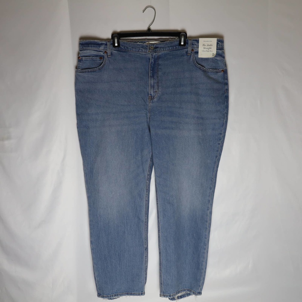 Abercrombie Fitch The Ankle Straight Ultra High Rise Women's 36/22L Denim Jeans